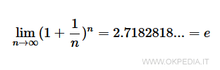 il numero di Nepero calcolato tramite la successione